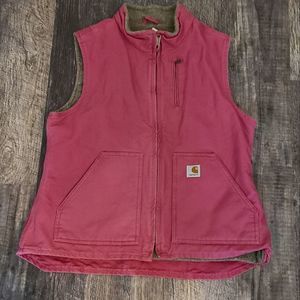 Carhartt Pink Vintage Fleece Lined Vest